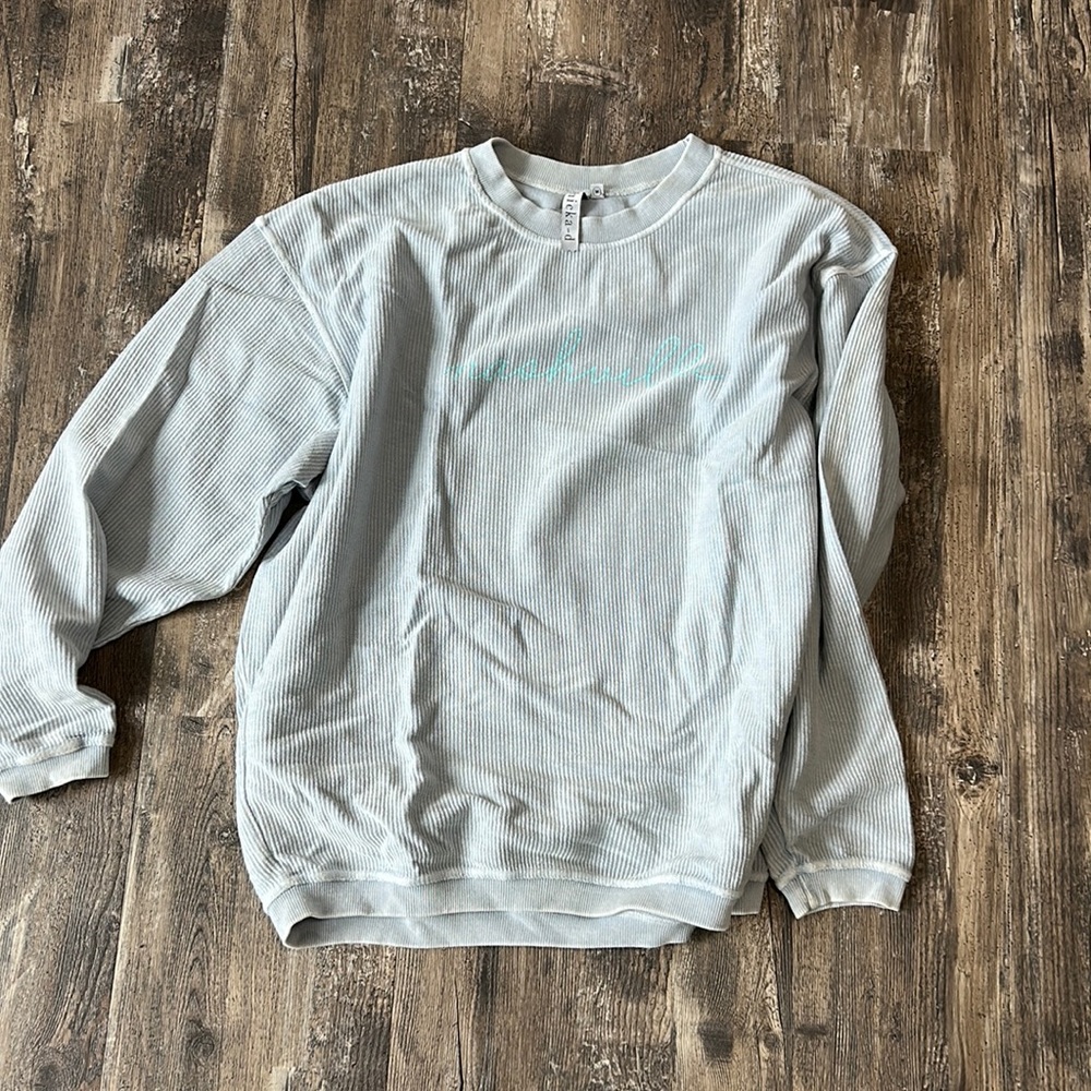 Ribbed crewneck